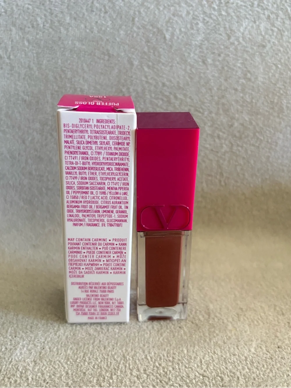 VALENTINO Puffer Gloss Lip 122A “Warm It Up” 0.2 fl oz - NIB Instant Plumping!!